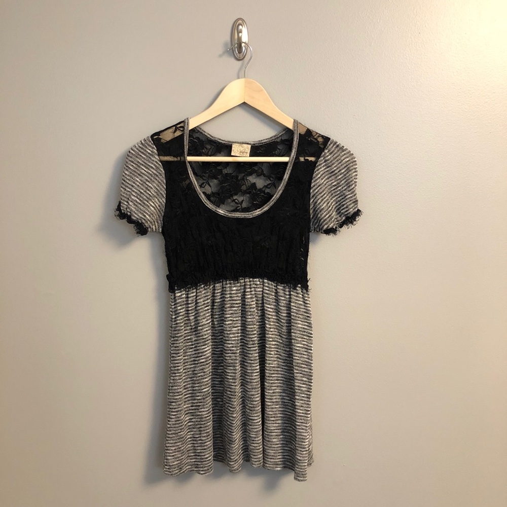 Lace Top with Peplum Bottom!